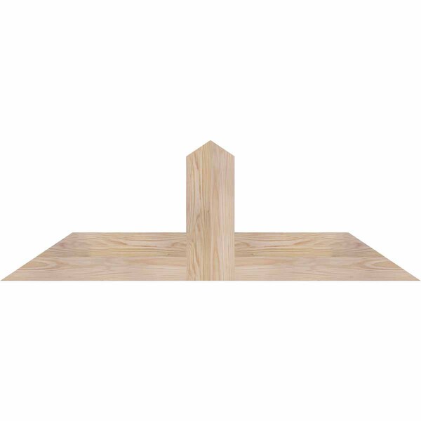 Ekena Millwork Portland Smooth Timber Gable Bracket, Douglas Fir, 48"W x 16"H x 1 1/2"D x 5 1/2"F, 8/12 Pitch GBW048X16X0206POR00SDF - main